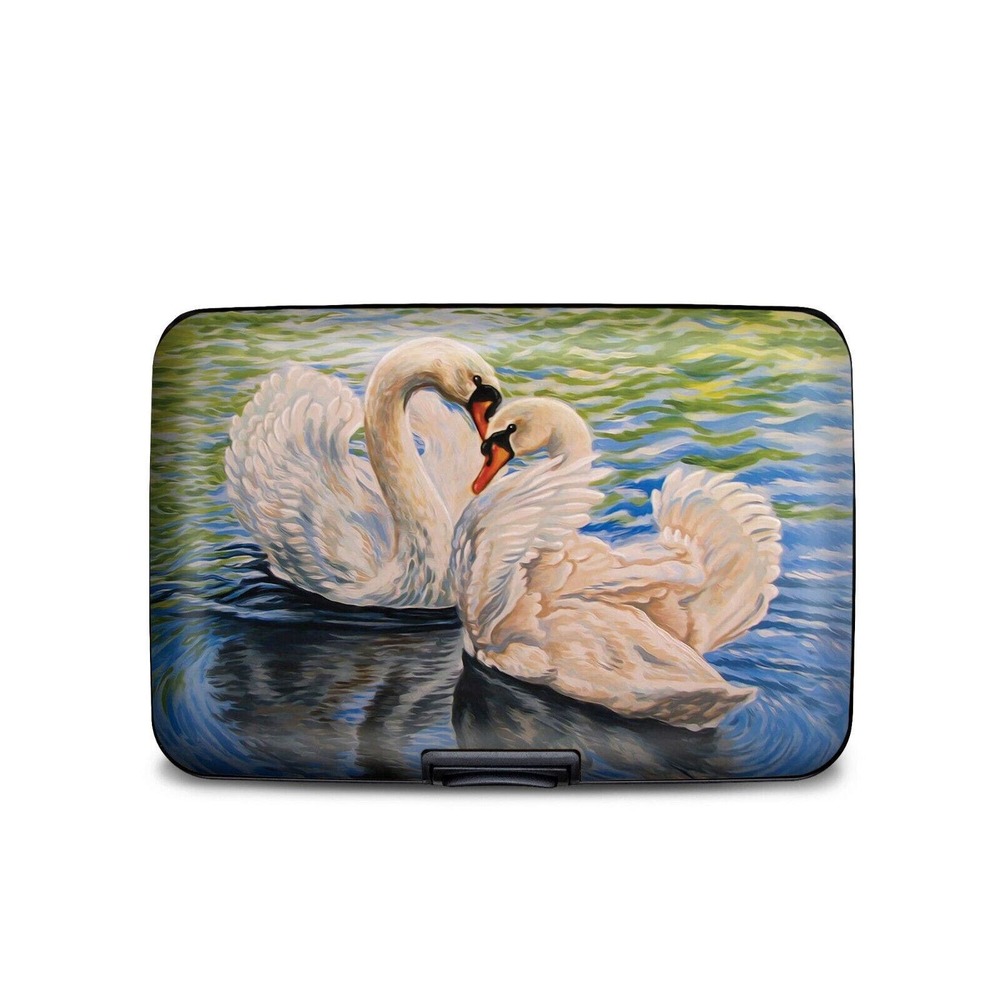 Armored Wallet RFID Blocking Technology - Strong Aluminum Exterior - SWAN PAIR
